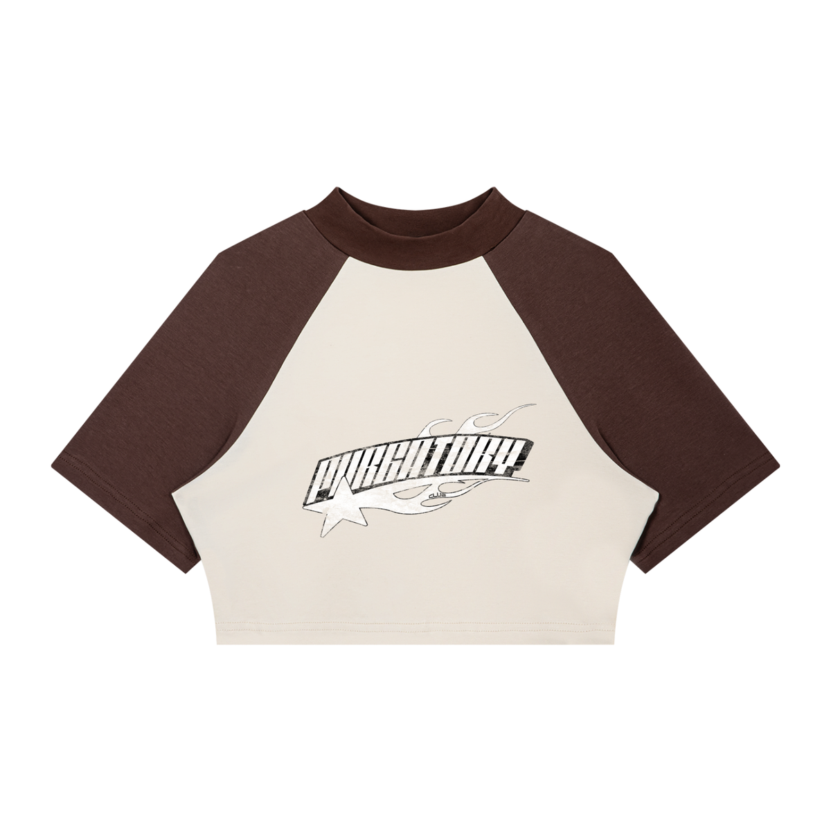 Women’s Color Block Raglan Crop T-Shirt