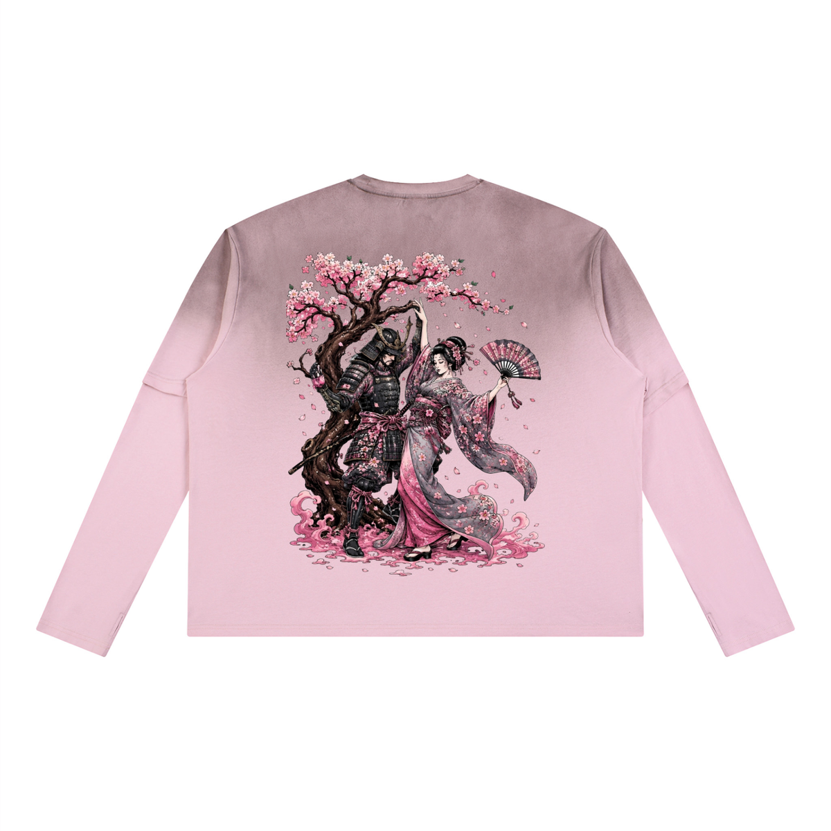 Vintage Wash “Cherry Blossom” Layered T-Shirt