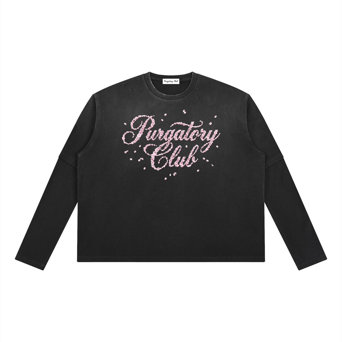 Vintage Wash “Cherry Blossom” Layered T-Shirt