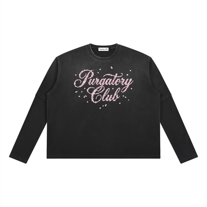 Vintage Wash “Cherry Blossom” Layered T-Shirt