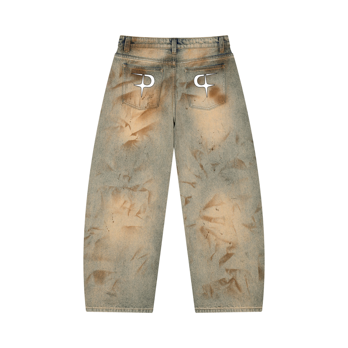 Vintage Dirty Wash Barrel Leg Jeans