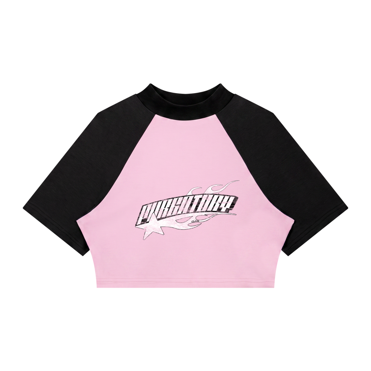 Women’s Color Block Raglan Crop T-Shirt
