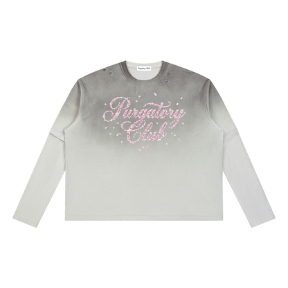 Vintage Wash “Cherry Blossom” Layered T-Shirt