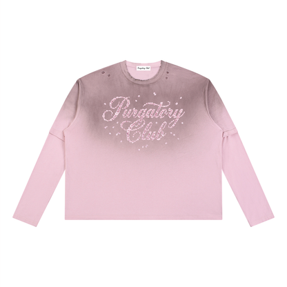Vintage Wash “Cherry Blossom” Layered T-Shirt