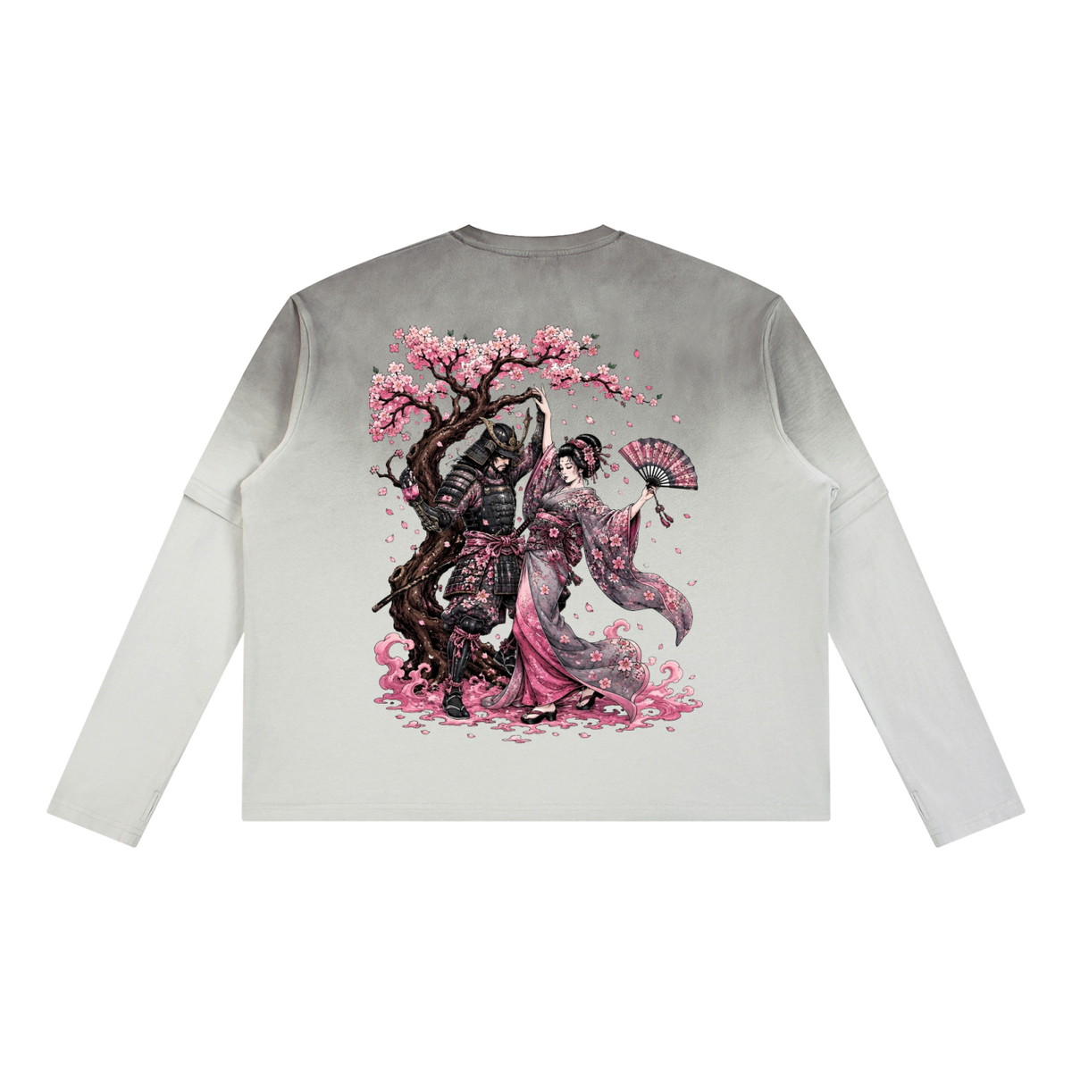 Vintage Wash “Cherry Blossom” Layered T-Shirt